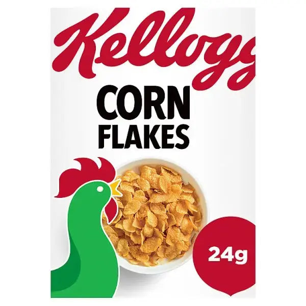 Kellogg's Corn Flakes Breakfast Cereal Portion Pack 40 x 24g (Case of 40) Adomoo