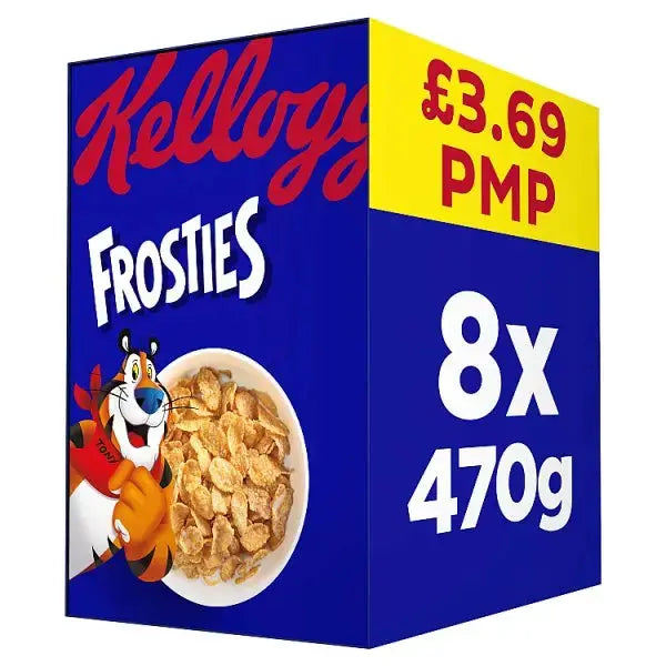 Kellogg's Frosties Breakfast Cereal 8x470g (Case of 8) Adomoo