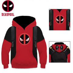 Kids Deadpool Cosplay Boys Hoodie Pullover Sweaters Christmas Sweatshirt Kidpool  Adomoo