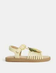 Kids' Lemon Appliqué Sandals (4 Small - 2 Large)  Adomoo