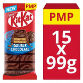 KitKat Double Chocolate Sharing Bar 99g (Case of 15)  Adomoo