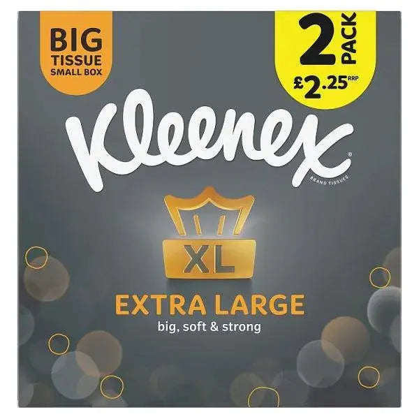 Kleenex Extra Large Tissues Compact Twin Pack £2.25 PMP (Case of 6)  Adomoo