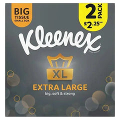 Kleenex Extra Large Tissues Compact Twin Pack £2.25 PMP (Case of 6)  Adomoo