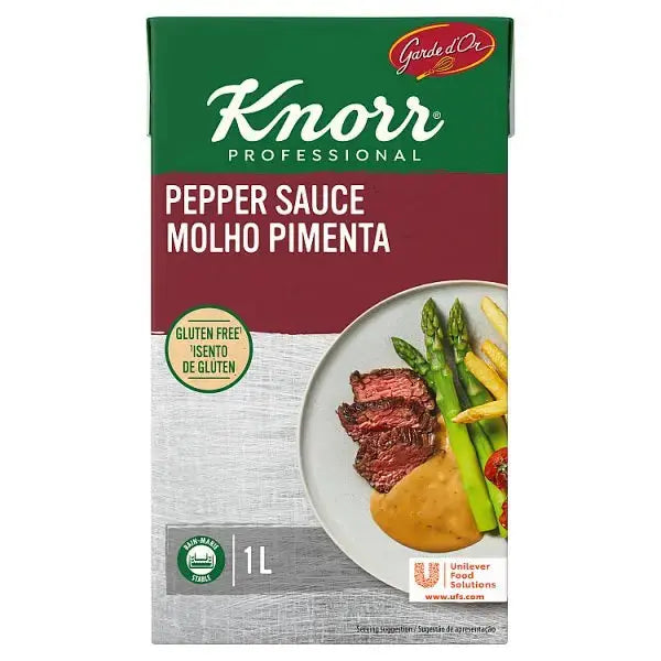 Knorr Garde D'Or Ready to Use Pepper Sauce 6x1L  Adomoo
