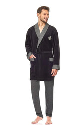 L&L collection Short men's bathrobe Adomoo