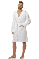 L&L collection men's hooded bathrobe high quality cotton Adomoo