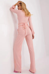 Lakerta casual set of blouse and pants  Adomoo