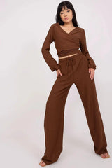 Lakerta casual set of blouse and pants  Adomoo