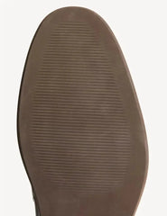 Leather Saddle Slip-On Loafers Adomoo