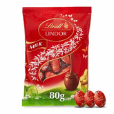 Lindt Lindor Milk Chocolate Easter Mini Eggs Bag 80g (Case of 16)  Adomoo