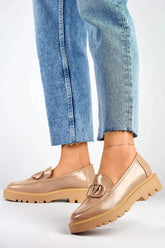 PRIMO chic, comfort and modern elegance beige shade Semi-boots  Adomoo