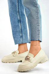 PRIMO elegance muted beige shade semi-boots  Adomoo