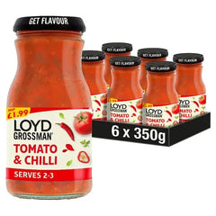 Loyd Grossman Tomato & Chilli Sauce 350g (Case of 6)  Adomoo