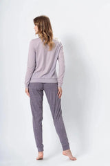 M-Max airy fabric blouse and long pants womens pajama  Adomoo