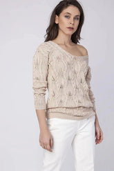 MKM sporty elegance stylizations knitted sweatshirt  Adomoo