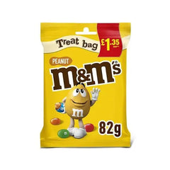 M&M's Crunchy Peanut & Milk Chocolate Bites Treat Bag 82g (Case of 16)  Adomoo