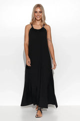 Makadamia beautiful viscose long dress  Adomoo