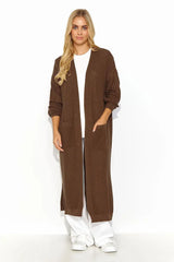 Makadamia long unbuttoned cardigan  Adomoo