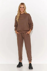 Makadamia t-shirt and long pants womens sweatshirt  Adomoo