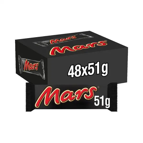 Mars, Caramel, Nougat & Milk Chocolate Snack Bar 51g (Case of 48) Adomoo
