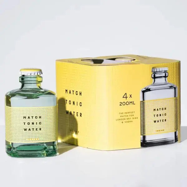 Match Tonic Water Premium Indian Tonic Water 4 x 200ml  Adomoo