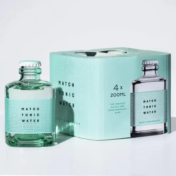 Match Tonic Water Premium Mediterranean Tonic Water 4 x 200ml  Adomoo