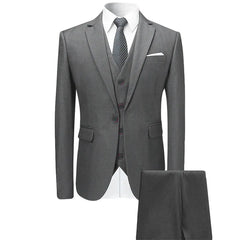 Men's Fashion Slim Suit Three-piece Suit  Adomoo