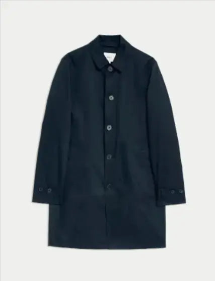 Mens Cotton Blend Mac  Adomoo