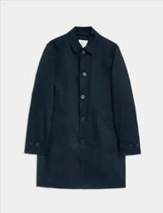 Mens Cotton Blend Mac  Adomoo