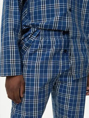 Mens Pure Cotton Checked Pyjama Set  Adomoo