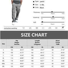 Men's Straight Fit Joggers – Oversized Multi-Pocket Sweatpants for Sports & Streetwear  Adomoo