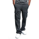 Men's Straight Fit Joggers – Oversized Multi-Pocket Sweatpants for Sports & Streetwear Adomoo
