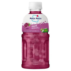 Mogu Mogu Grape Flavoured Drink with Nata de Coco 320ml - (Case of 24)  Adomoo