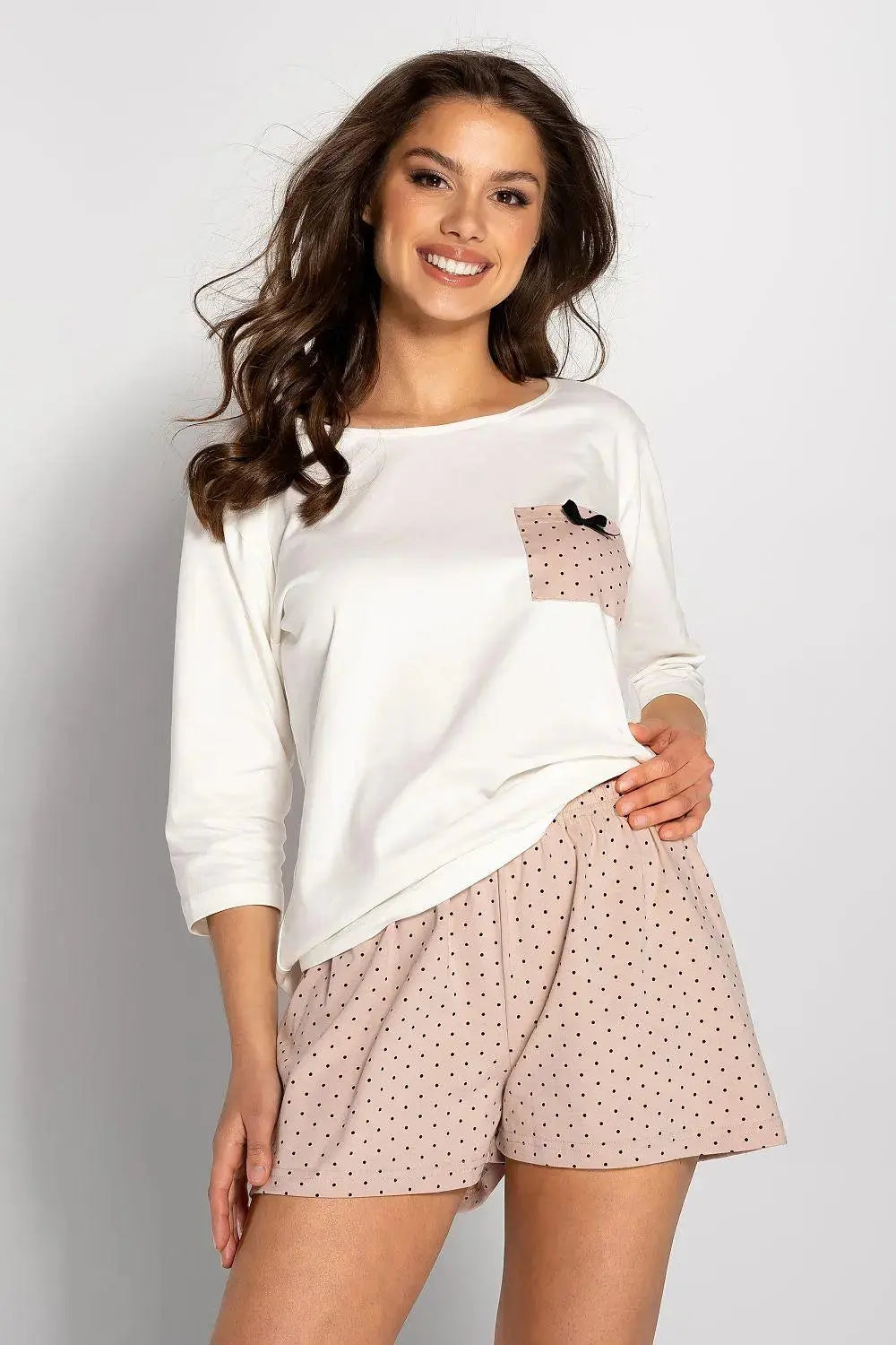 Momenti Per Me blouse and shorts womens pajamas Adomoo