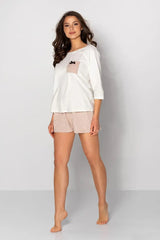 Momenti Per Me blouse and shorts womens pajamas Adomoo