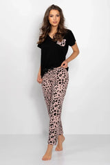 Momenti Per Me decorative blouse and pants ladies pyjamas Adomoo