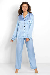 Momenti Per Me high-quality blouse and long pants womens pajamas Adomoo