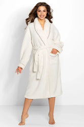 Momenti Per Me light ecru color bathrobe Adomoo