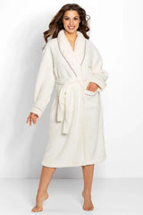 Momenti Per Me light ecru color bathrobe Adomoo
