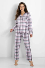 Momenti Per Me long-sleeved shirt and long pants womens pajamas Adomoo