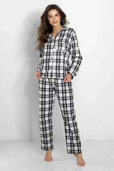Momenti Per Me long-sleeved shirt and long pants womens pajamas Adomoo