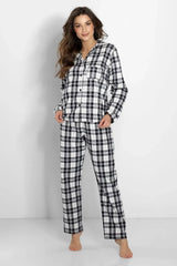 Momenti Per Me long-sleeved shirt and long pants womens pajamas Adomoo