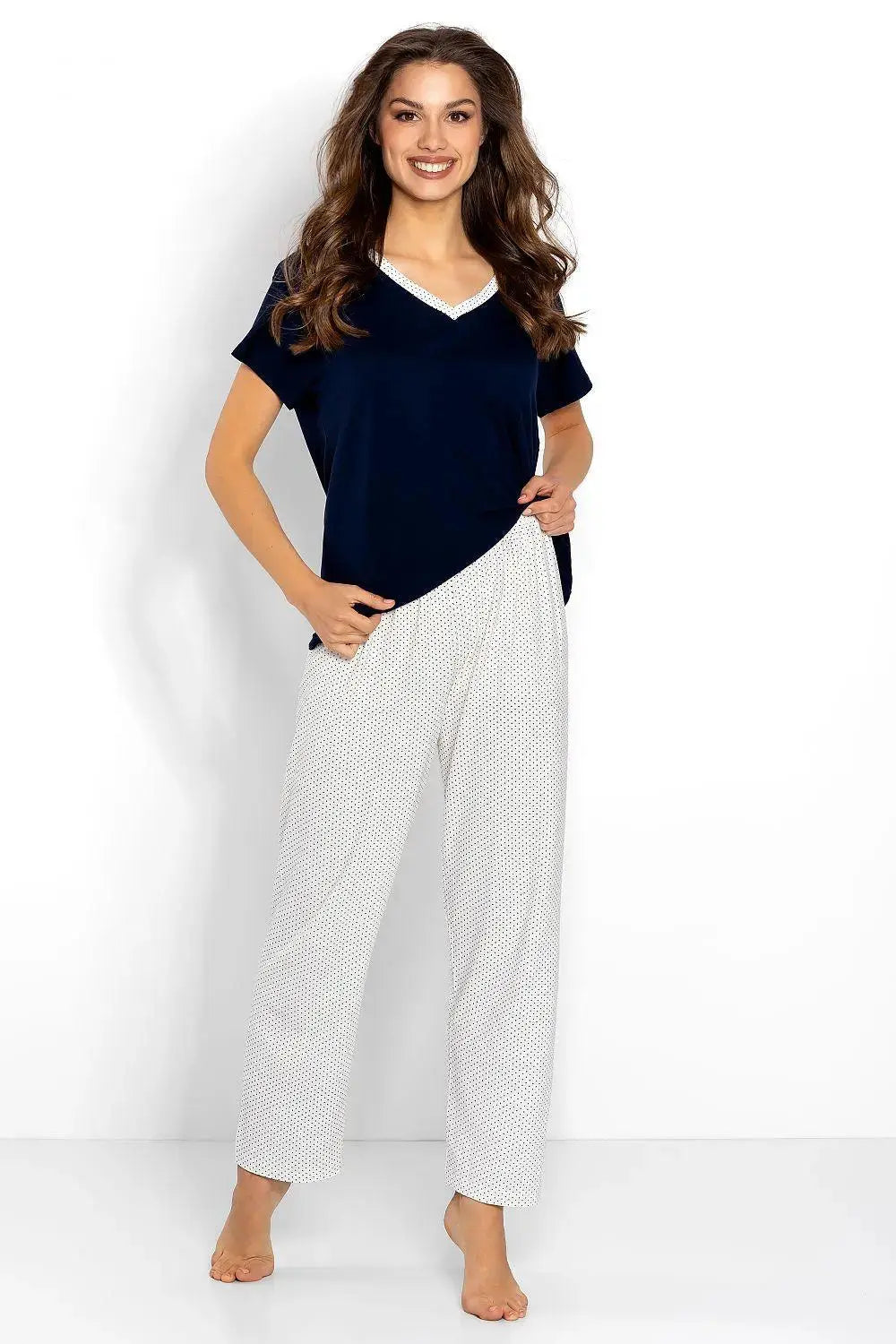 Momenti Per Me loose, comfortable blouse and long pants womens pajamas Adomoo