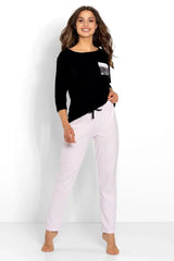 Momenti Per Me loose, comfortable cut blouse and long pants womens pajamas Adomoo