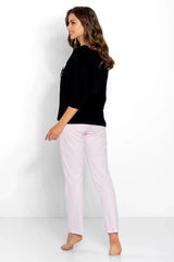 Momenti Per Me loose, comfortable cut blouse and long pants womens pajamas Adomoo