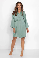 Momenti Per Me smooth fabric bathrobe Adomoo