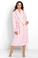 Momenti Per Me touch fabric - long sleeves womens bathrobe Adomoo