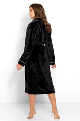 Momenti Per Me touch fabric womens bathrobe Adomoo