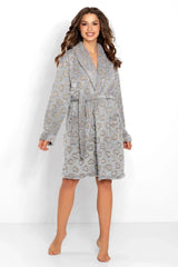Momenti Per Me womens long-sleeved bathrobe Adomoo
