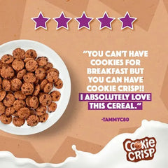 Nestlé Cookie Crisp Chocolate Cereal 375g (Case of 6) Adomoo